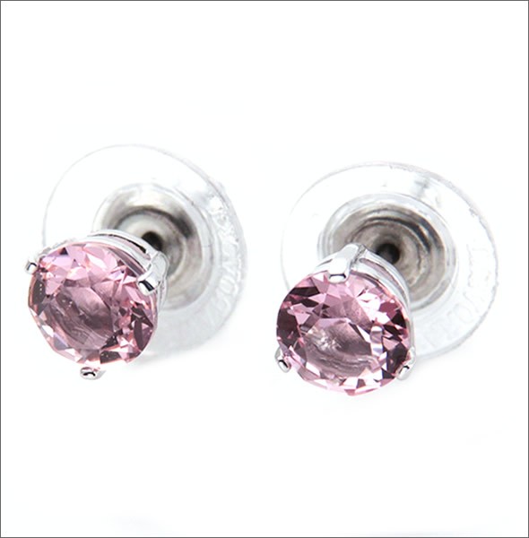 スワロフスキー Solitaire ピンク・クリスタル ピアス 5112158