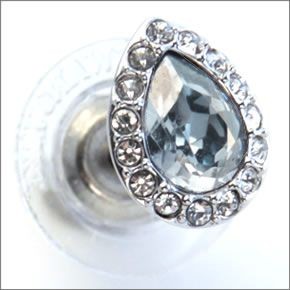 スワロフスキー Christie Pear ブルーシェイド・クリスタル クリスタルパヴェ ピアス 5113783