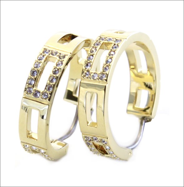 スワロフスキー Cubist Hoops クリスタルパヴェ フープス ピアス 5134069