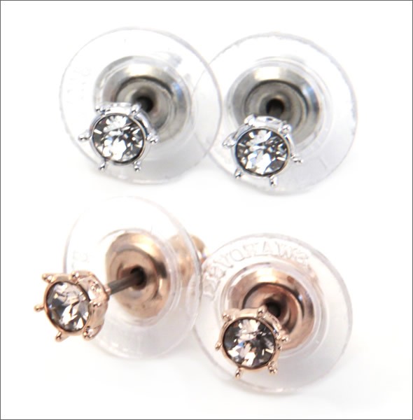 スワロフスキー Botanic ヴィンテージローズ/ クリア クリスタル スタッド ピアス 2個（2ペア）セット 5071152