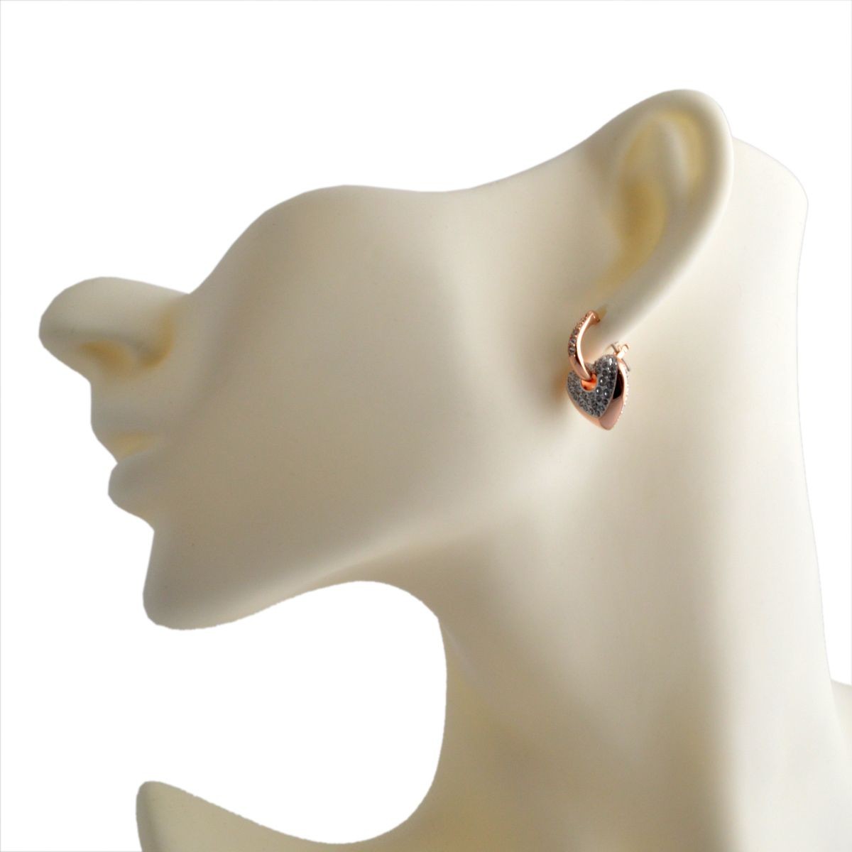 スワロフスキー SWAROVSKI 5190213 Even Dangling ハートモチーフ クリスタルパヴェ ピアス