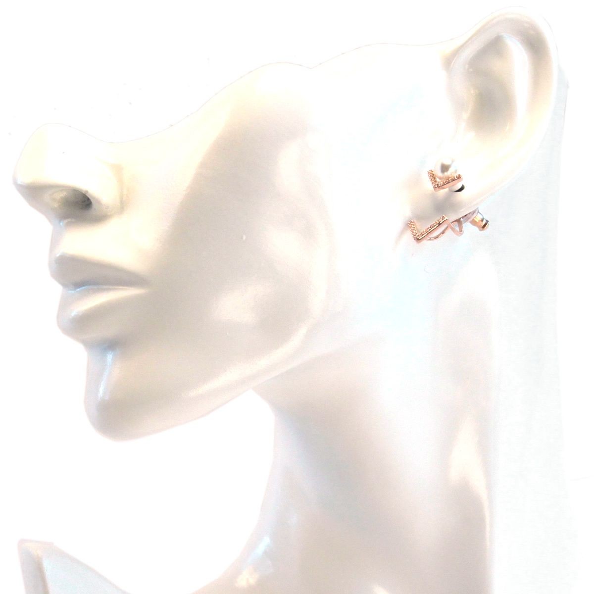 スワロフスキー SWAROVSKI 5197806 Edify V字型 クリスタルパヴェ パール ピアス