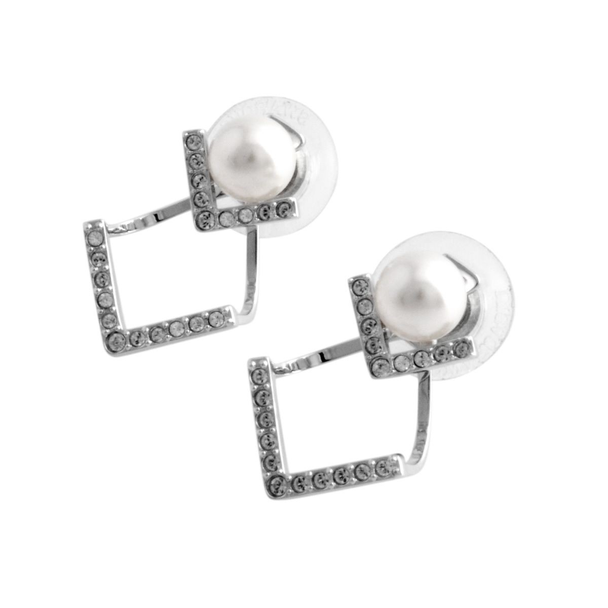スワロフスキー SWAROVSKI 5219762 Edify V字型 クリスタルパヴェ パール ピアス
