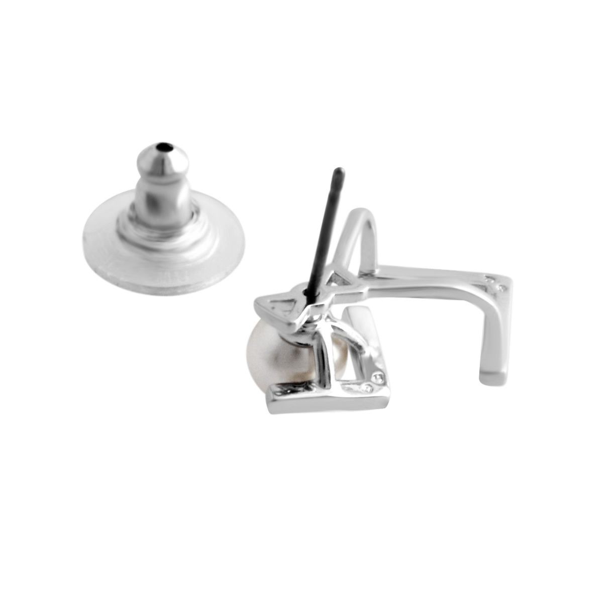 スワロフスキー SWAROVSKI 5219762 Edify V字型 クリスタルパヴェ パール ピアス