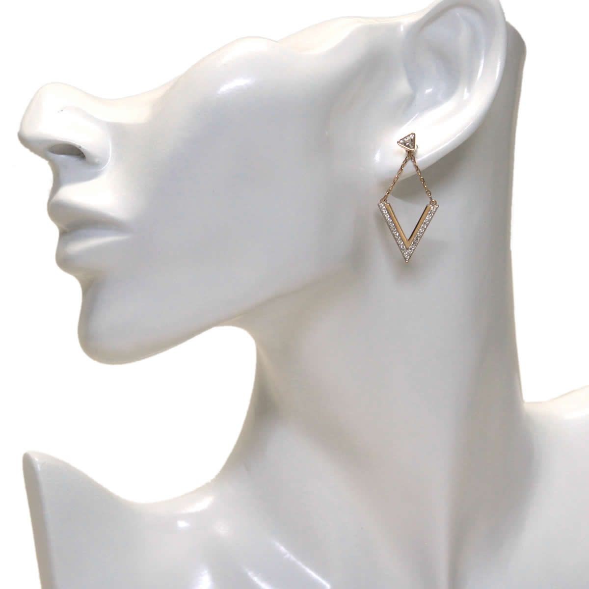 スワロフスキー SWAROVSKI 5149460 Delta V字型 クリスタル クリスタルパヴェ ピアス