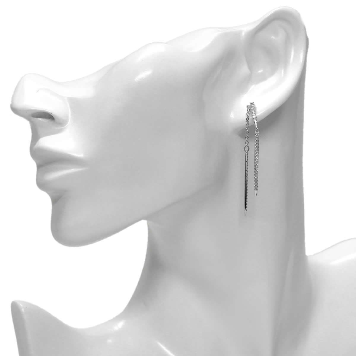 スワロフスキー SWAROVSKI 5230663 Fine クリスタルパヴェ ジャケット ロング ピアス