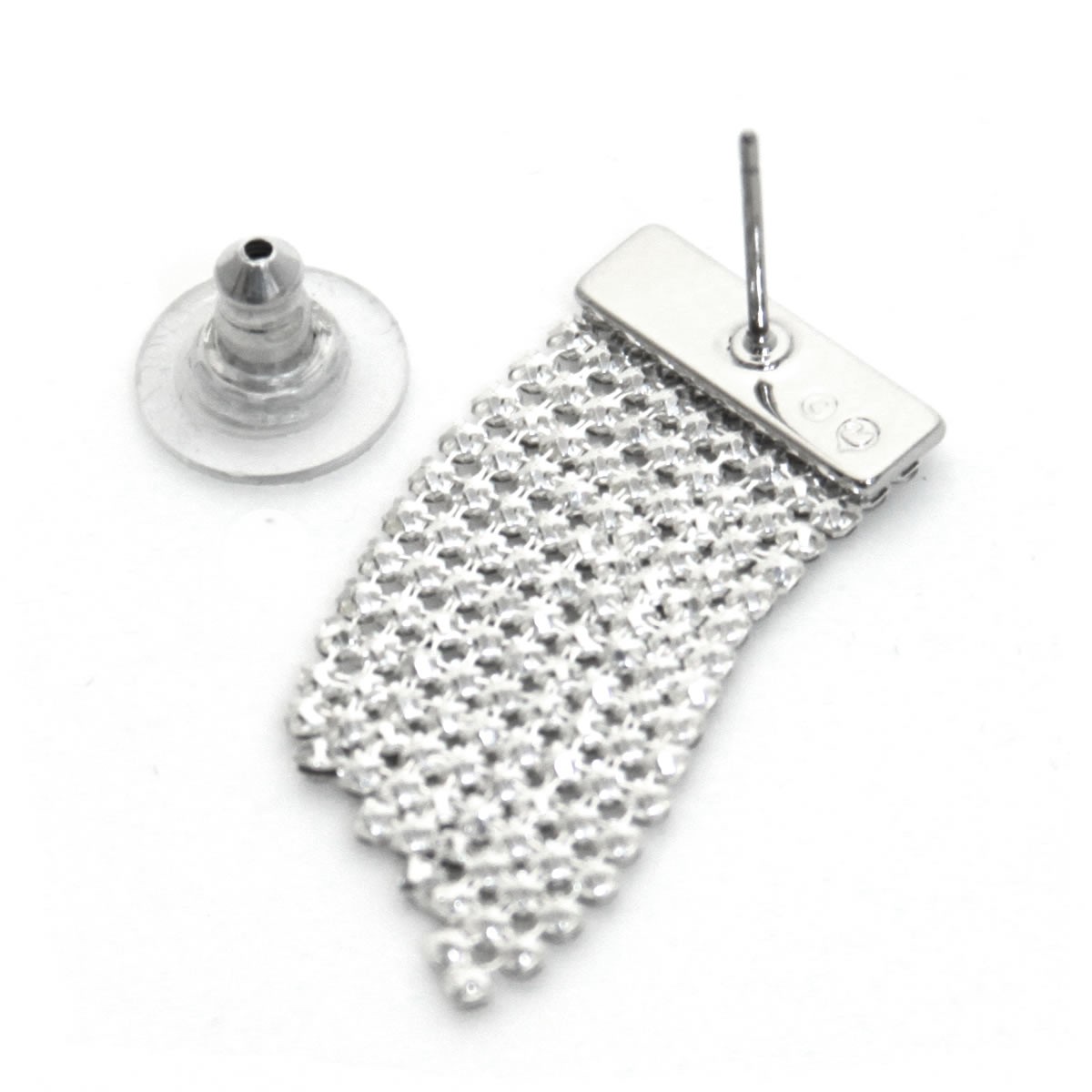 スワロフスキー SWAROVSKI 5289716 クリスタル メッシュ ショート ピアス Fit Short