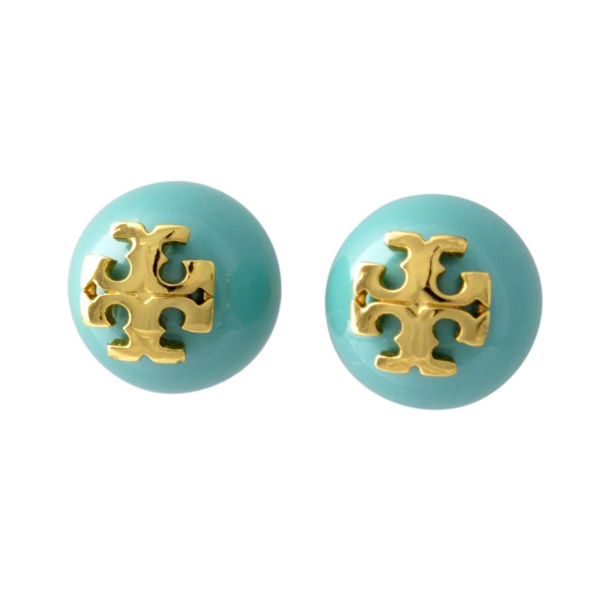 トリーバーチ Tory Burch 11165514/306 パール調 ロゴ スタッド ピアス CRYSTAL PEARL