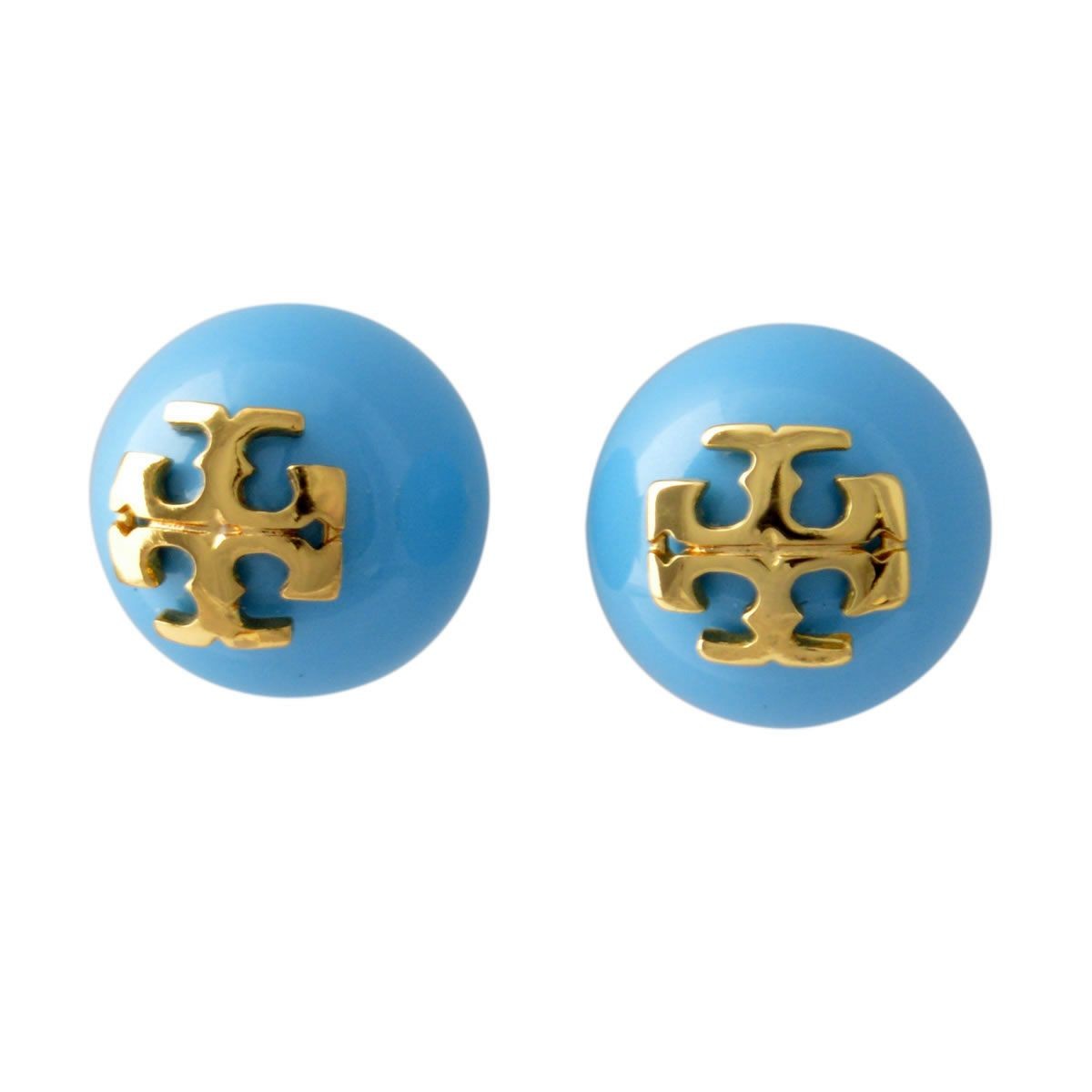 トリーバーチ Tory Burch 11165514/490 パール調 ロゴ スタッド ピアス CRYSTAL PEARL