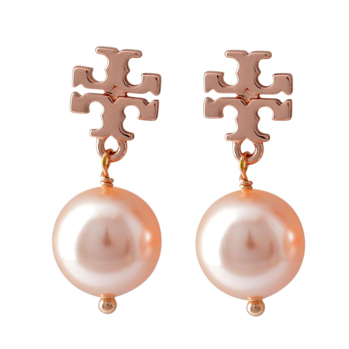 トリーバーチ Tory Burch 11165530/657 ロゴ＆パール ドロップ ピアス