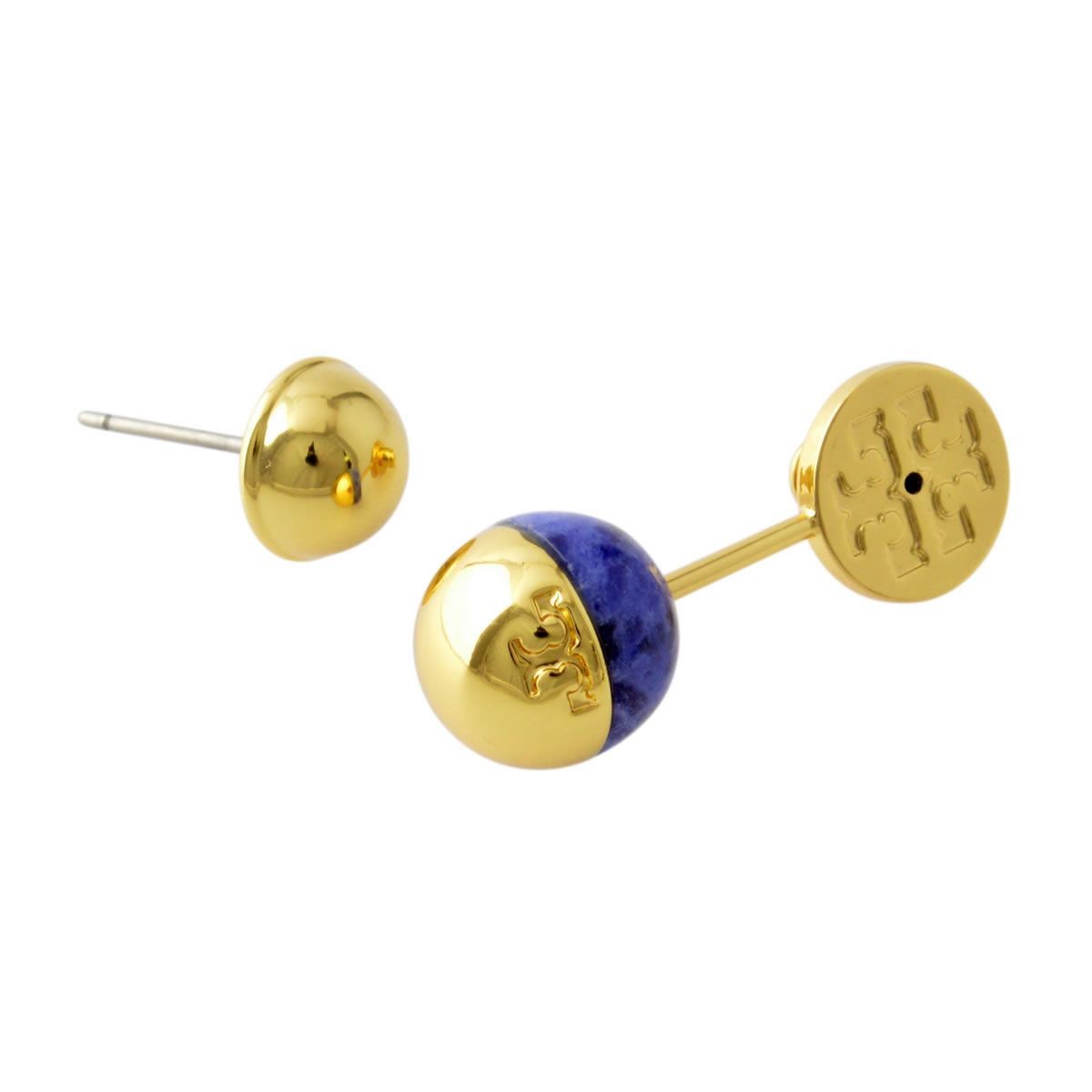 トリーバーチ Tory Burch 32367/408 ストーン＆ロゴ ドロップ ピアス LOGO BALL