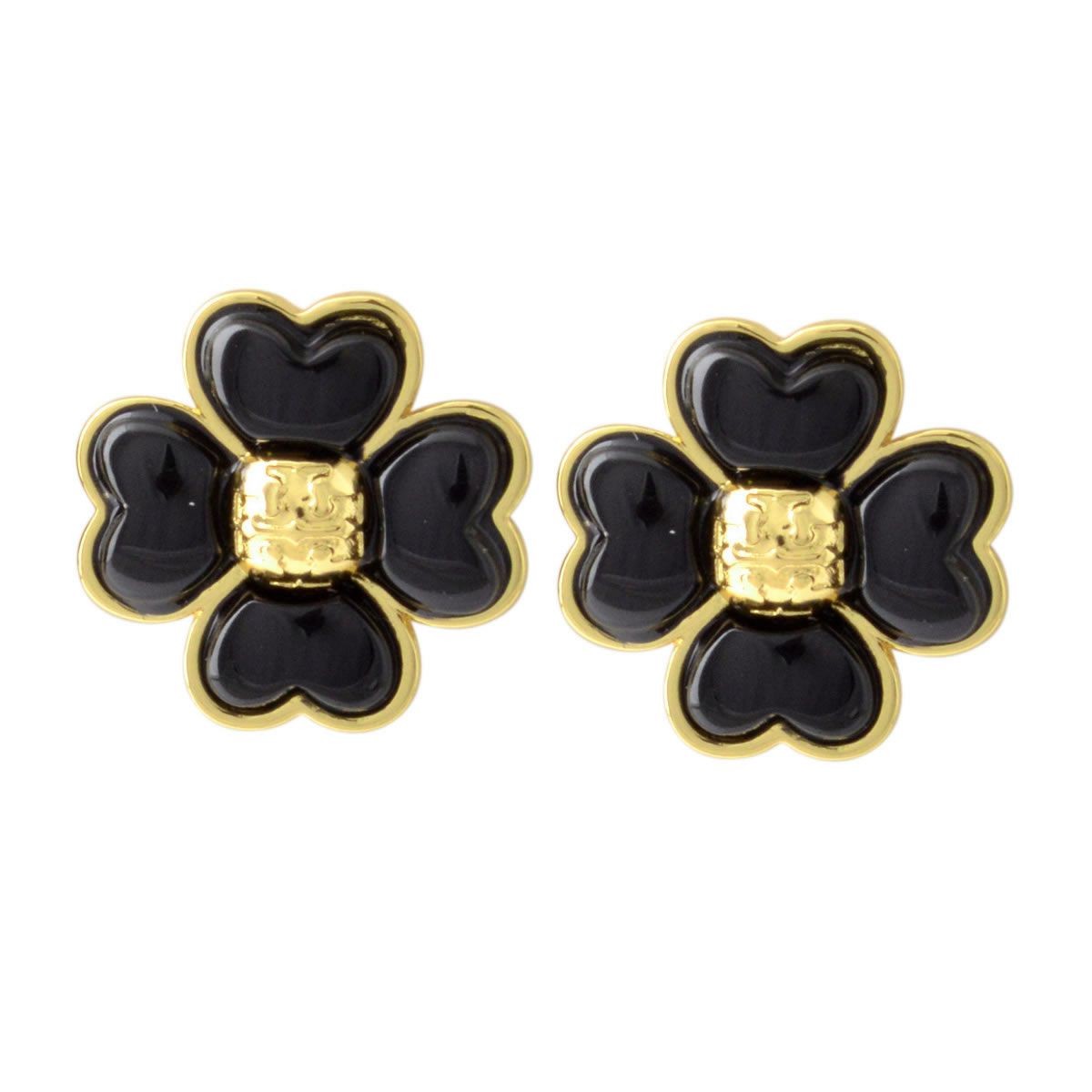 トリーバーチ Tory Burch 32724/010 ロゴ＆フラワーモチーフ スタッド ピアス