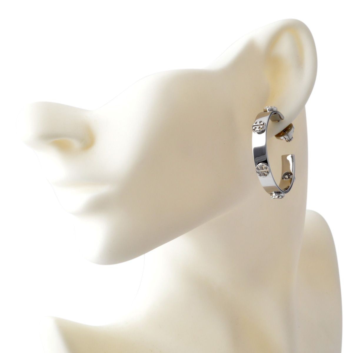 トリーバーチ Tory Burch 34803/022 ロゴ フープ ピアス MILGRAIN