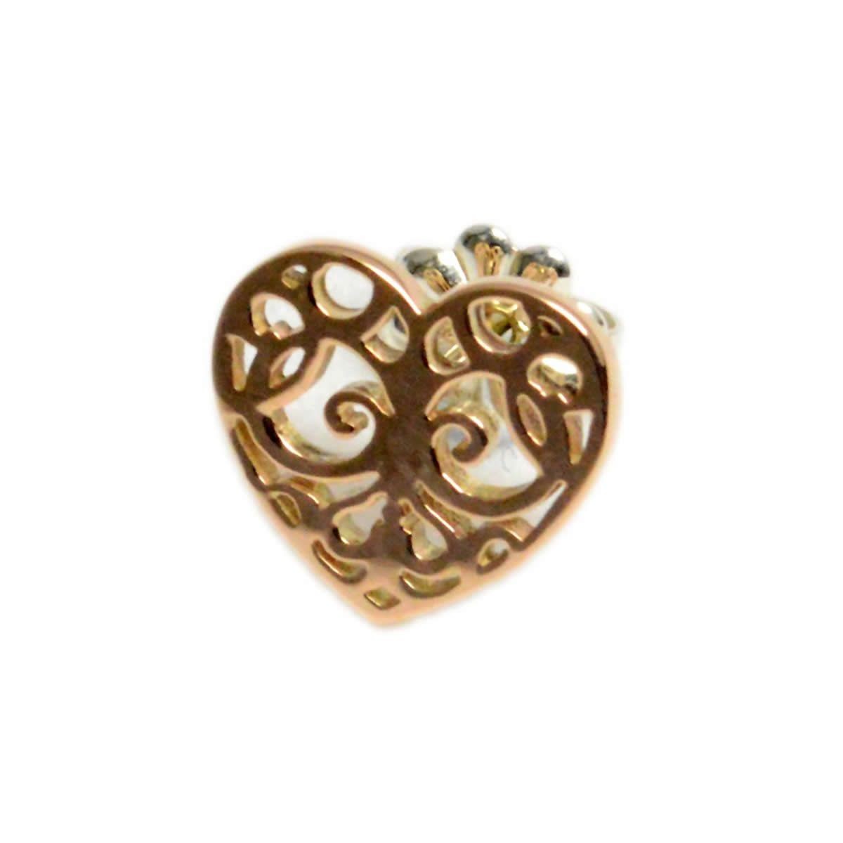 ティファニー TIFFANY&CO 32153763 エンチャント ハート スタッド ピアス ルベドメタル RUBEDO