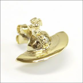 ヴィヴィアン ウェストウッド  ソリッド オーブ ピアス・ゴールド 0489-14-03