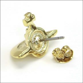 ヴィヴィアン ウェストウッド  ソリッド オーブ ピアス・ゴールド 0489-14-03