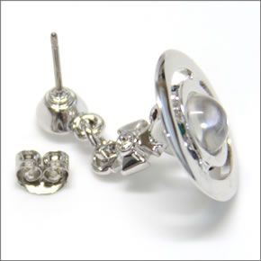 ヴィヴィアン ウェストウッド  プチ オーブ ピアス・シルバー 1467-01-01