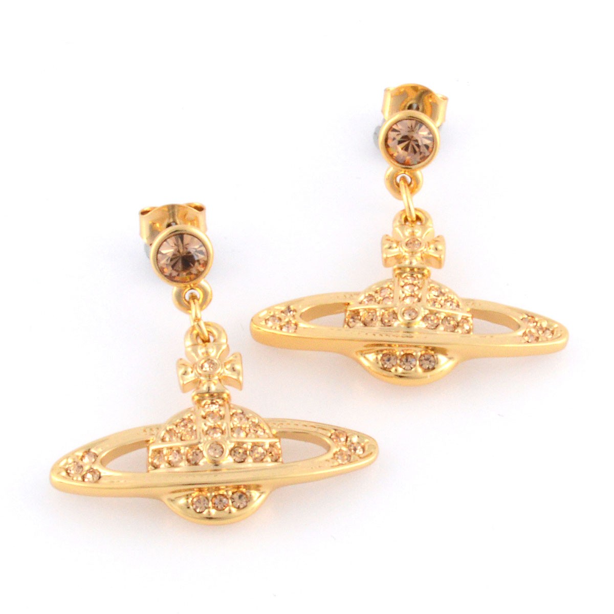 ヴィヴィアン ウェストウッド Vivienne Westwood 1216-14-62  ミニバス　レリーフ　ドロップ　ピアス