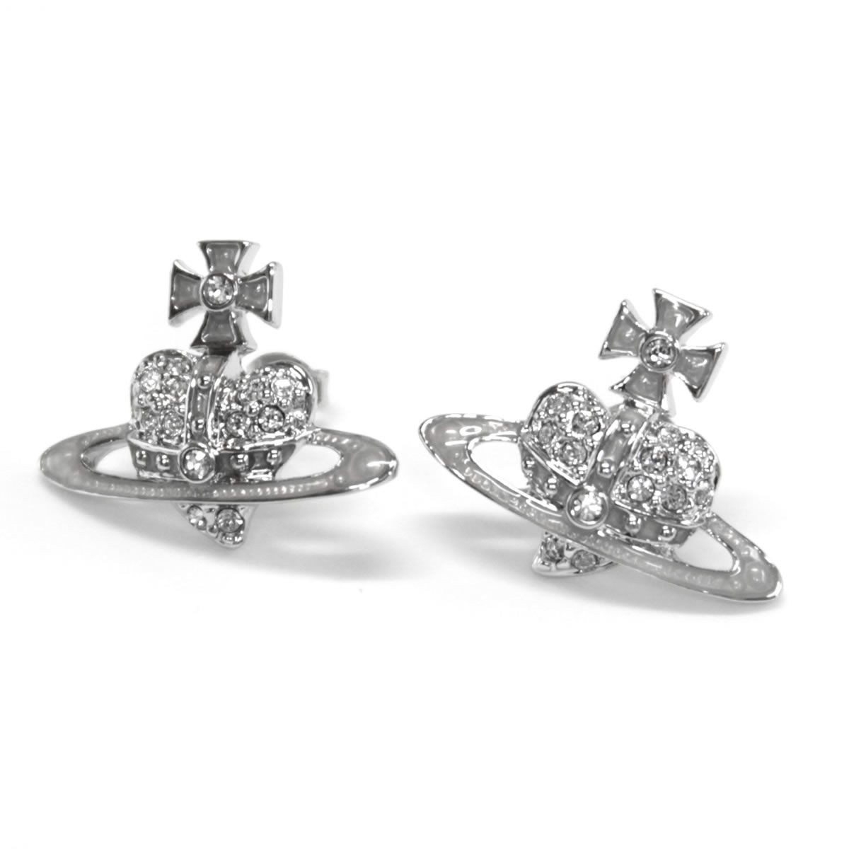 ヴィヴィアン ウェストウッド Vivienne Westwood 1351-01-28 リバース ハート オーブ パヴェ ピアス