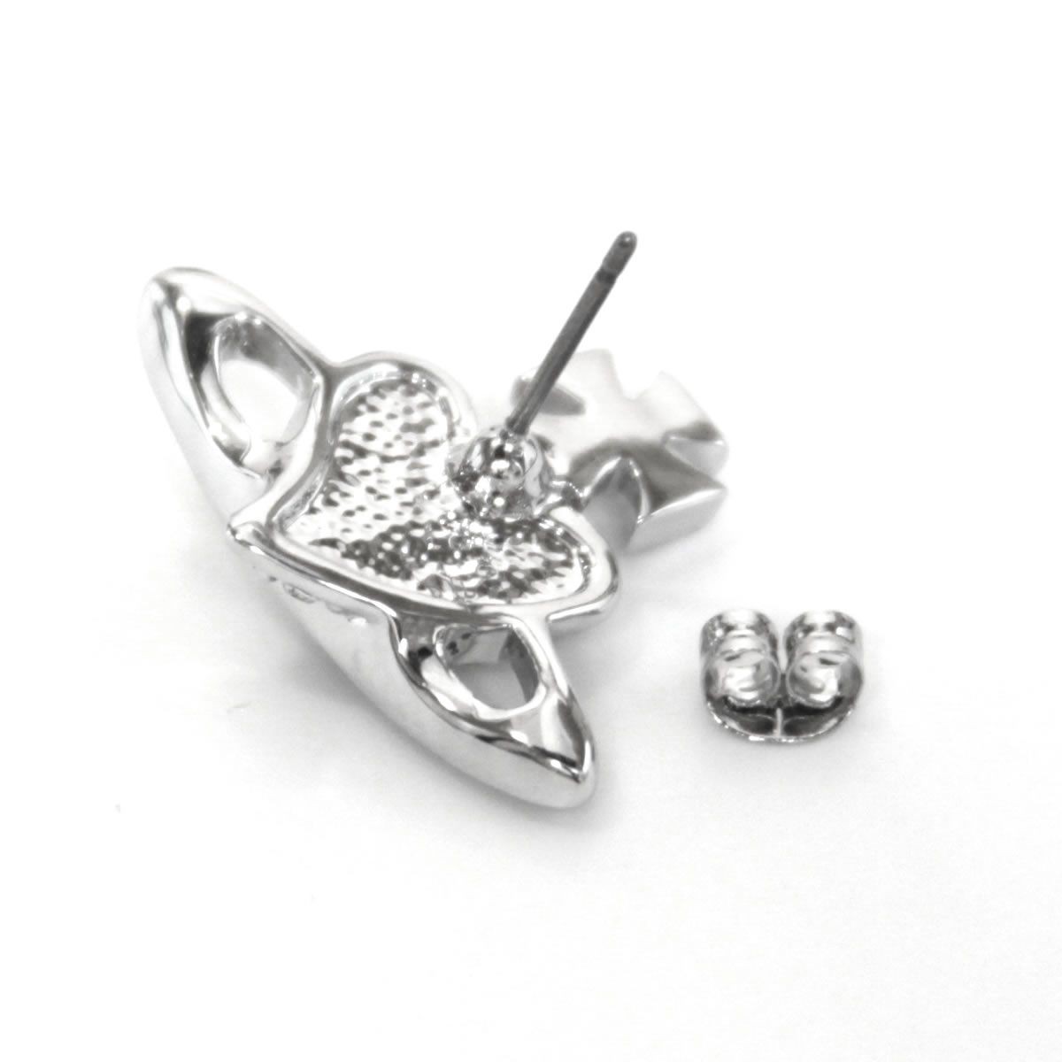 ヴィヴィアン ウェストウッド Vivienne Westwood 1351-01-28 リバース ハート オーブ パヴェ ピアス