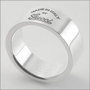 グッチ  ヴィンテージgucci トレードマーク刻印 シンリング 18号（実寸17号） 310512-J8400-8106