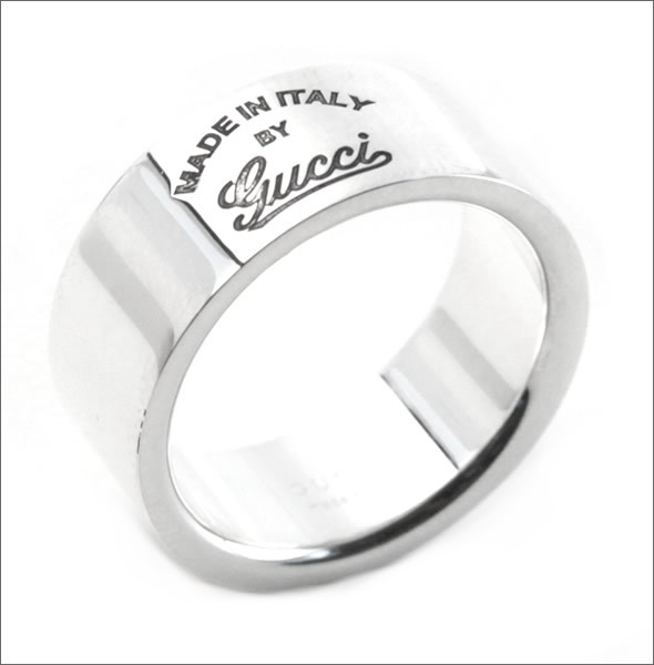 グッチ  ヴィンテージgucci トレードマーク刻印 シンリング 18号（実寸17号） 310512-J8400-8106