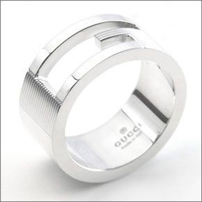 グッチ 032660-09840 8106  ブランデッド Gリング 指輪 スターリングシルバー