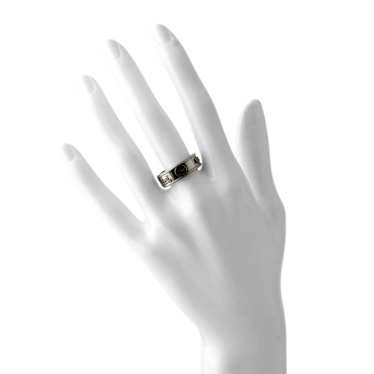 グッチ GUCCI 310441-J8400-8110 16号  GUCCI CRAFT LARGE RING ヴィンテージgucci エイジドパラジウム トレードマーク リング 指輪