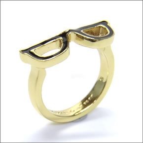 ケイトスペード WBRU5715-064/7 GORESKI GLASSES Ring メガネモチーフ リング 指輪 サイズ7　（日本サイズ13.5号）