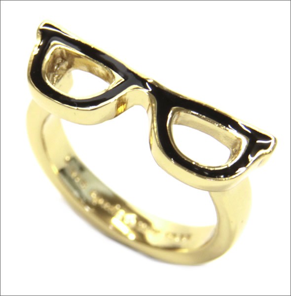 ケイトスペード WBRU5715-064/7 GORESKI GLASSES Ring メガネモチーフ リング 指輪 サイズ7　（日本サイズ13.5号）