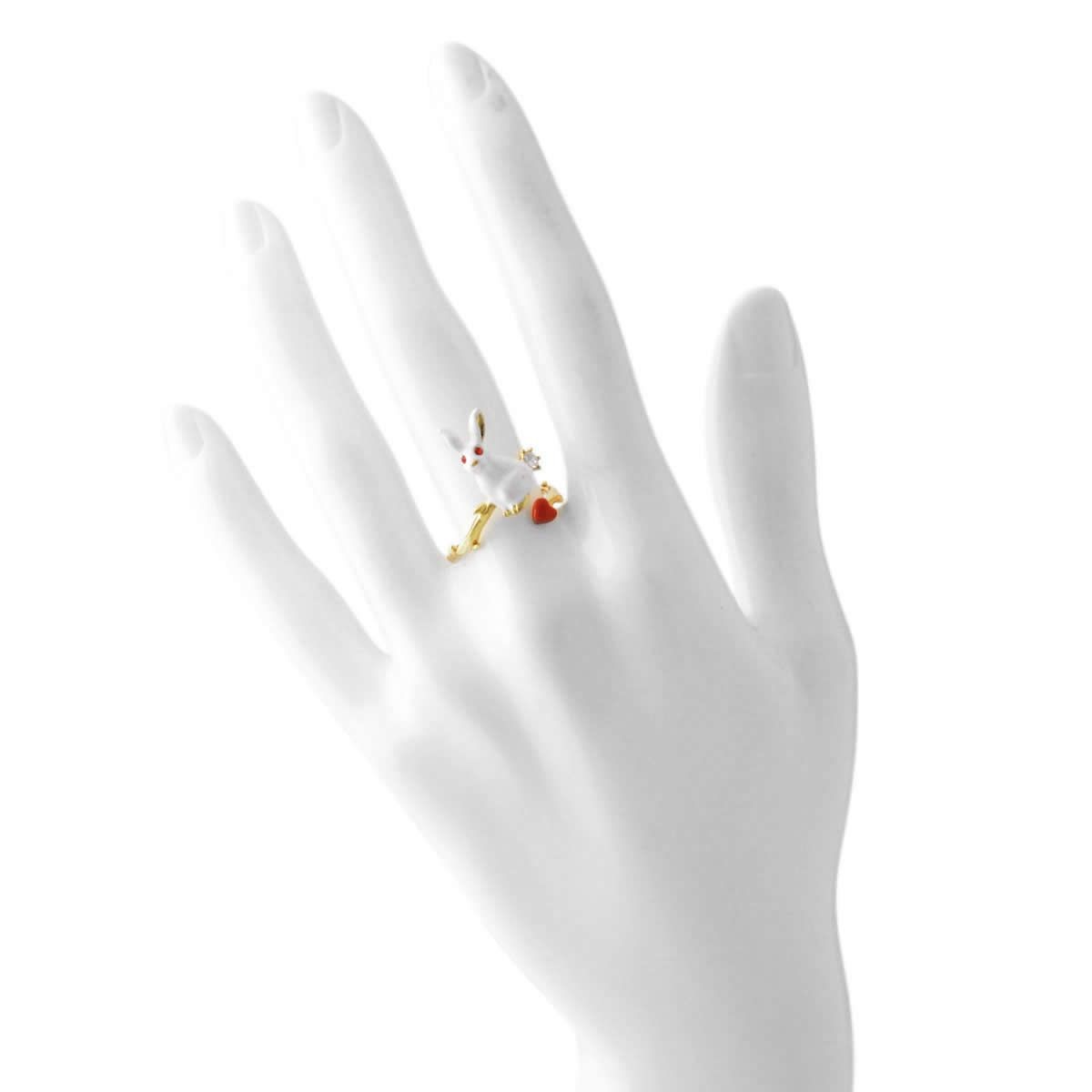 レネレイド Les Nereides ACJI606/1 ウサギモチーフ リング 指輪  アジャスタブル JARDIN IMAGINAIRE