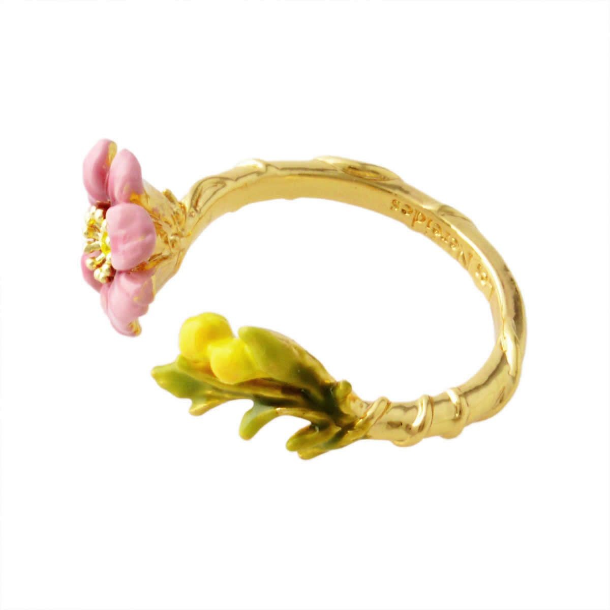 レネレイド Les Nereides ADFS604/1 フラワーモチーフ リング 指輪 アジャスタブル  FLORAISONS SAUVAGES