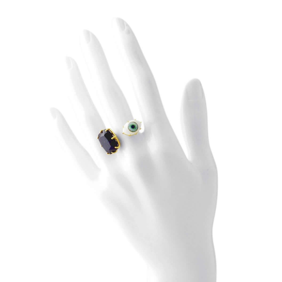 レネレイド Les Nereides AELDS616/11 目玉モチーフ リング 指輪 アジャスタブル LA DIAMANTINE SPECIALE