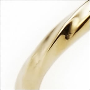 マレア リッチ  K10 リボンモチーフリング　ゴールド×ダイヤモンド　10号 10KJ-06