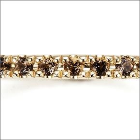 マレア リッチ  K10 ピンキーリング　ゴールド×スモーキークォーツ 3号 12KJ-15