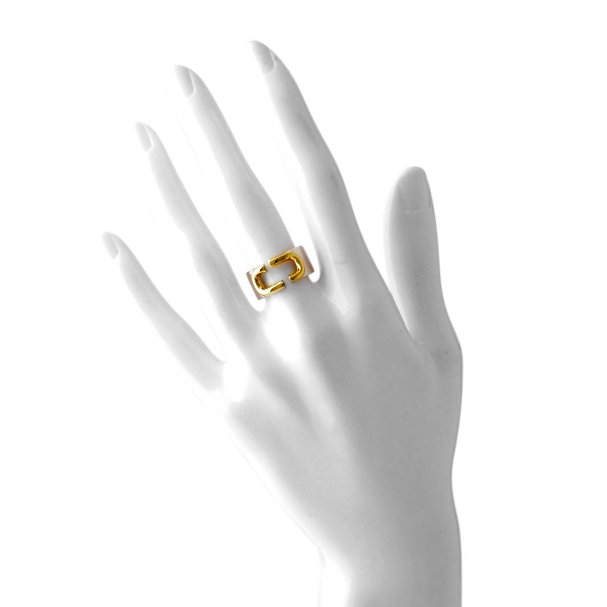 マークジェイコブス MARC JACOBS M0009227-098 #6 Silver Mult 「J」ロゴモチーフ アイコン リング 指輪 日本サイズ11.5号相当 Icon Band Ring