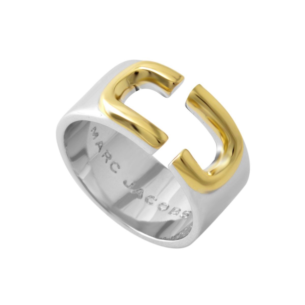 マークジェイコブス MARC JACOBS M0009227-098 #7 Silver Multi 「J」ロゴモチーフ アイコン リング 指輪 日本サイズ13号相当 Icon Band Ring