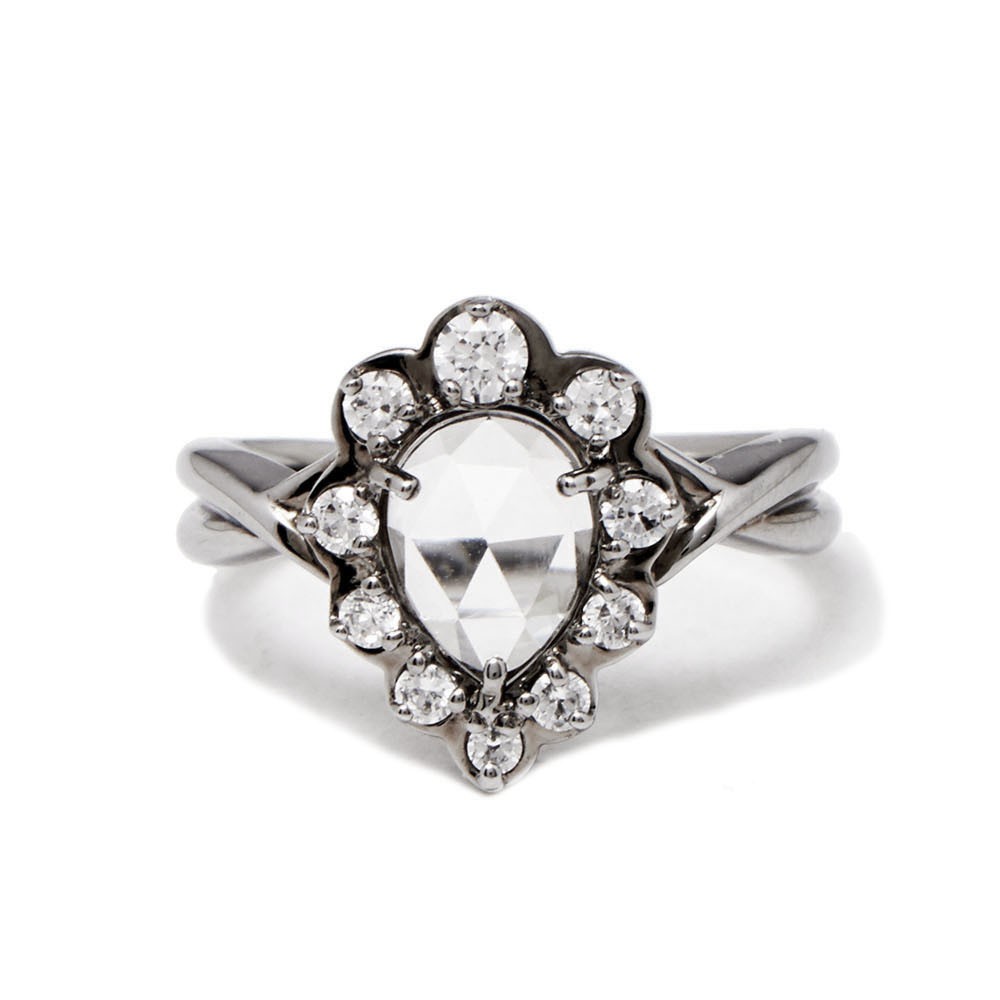 プリマローザ PRIMA ROSA D2 リング #13 ローズカットクォーツ×キュービックジルコニア アンティーク調 指輪 13号