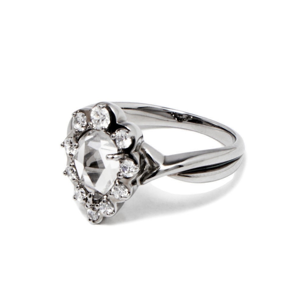 プリマローザ PRIMA ROSA D2 リング #13 ローズカットクォーツ×キュービックジルコニア アンティーク調 指輪 13号