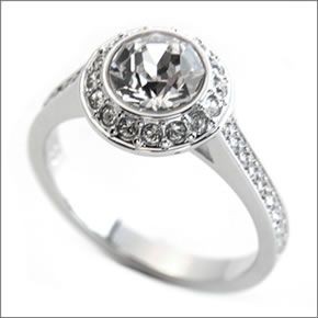 スワロフスキー Angelic エンジェリック クリスタル/クリスタル・パヴェ リング 指輪 サイズ52（日本サイズ11号） 1081949