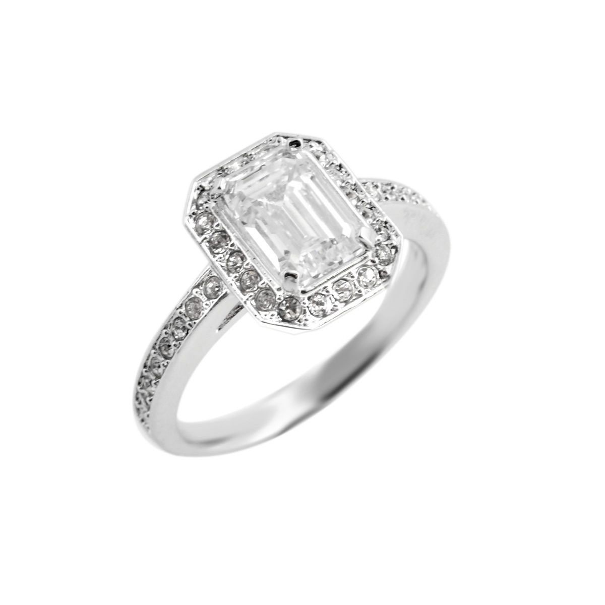 スワロフスキー SWAROVSKI 5139642 Attract Light Rectangular クリスタル クリスタルパヴェ リング 指輪 サイズ50（日本サイズ9号）
