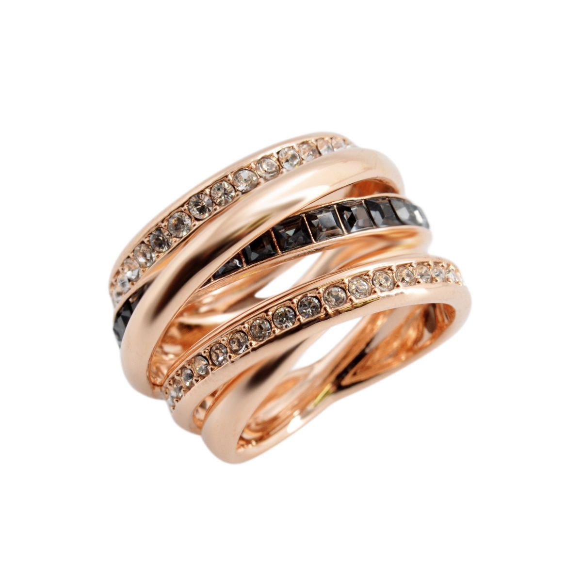 スワロフスキー SWAROVSKI 5184220 Dynamic クリスタル クリスタルパヴェ サークル スパイラル リング 指輪 サイズ50（日本サイズ9号）