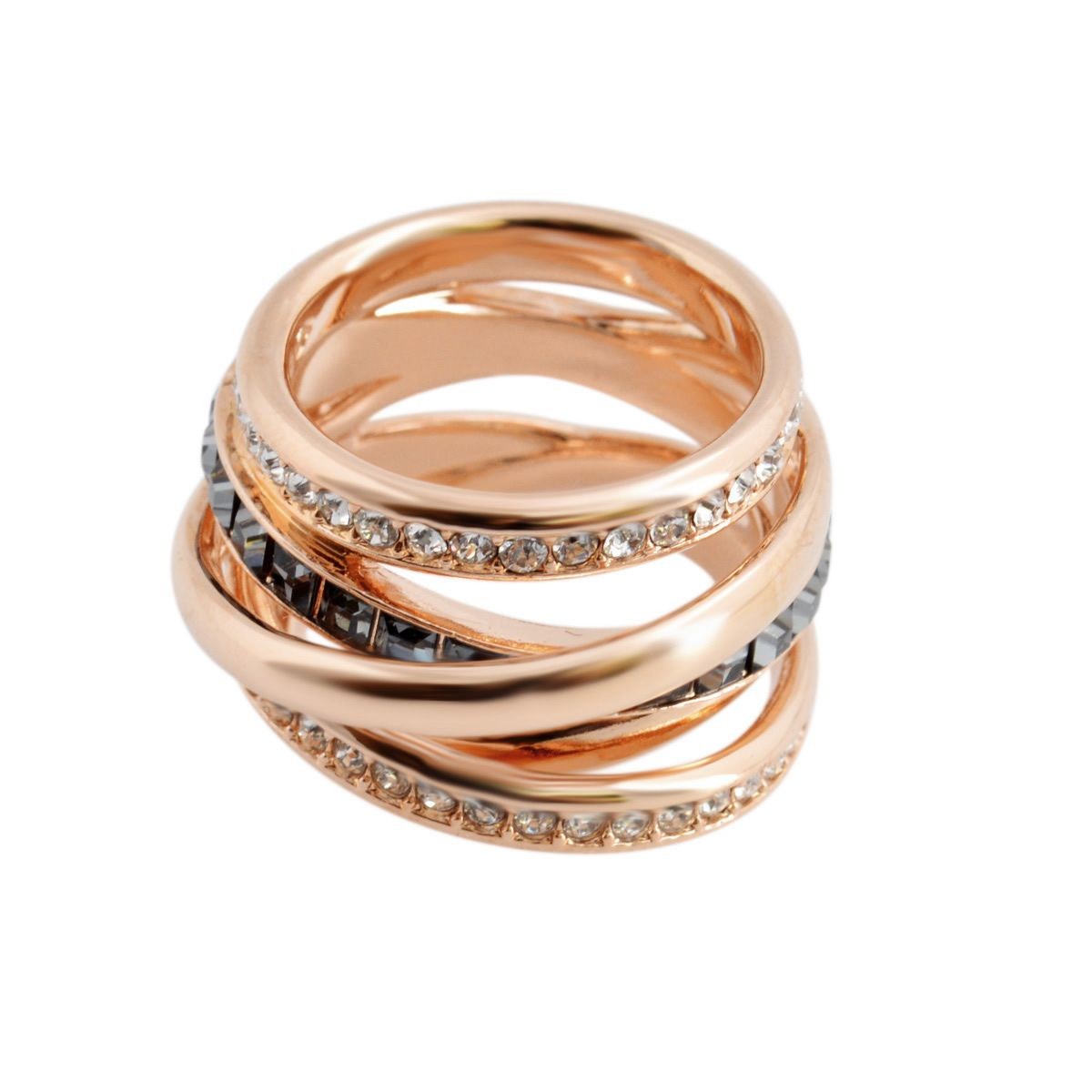 スワロフスキー SWAROVSKI 5184220 Dynamic クリスタル クリスタルパヴェ サークル スパイラル リング 指輪 サイズ50（日本サイズ9号）