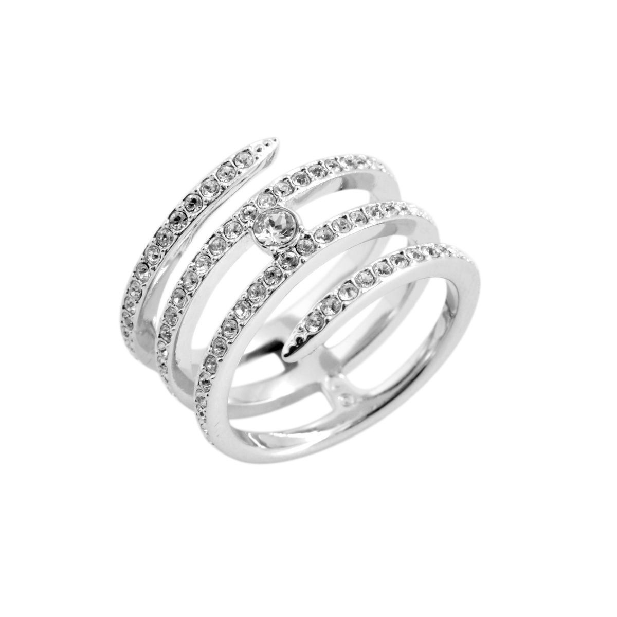 スワロフスキー SWAROVSKI 5221415 Creativity Coiled コイルシルエット クリスタル クリスタルパヴェ リング 指輪 サイズ50（日本サイズ9号）