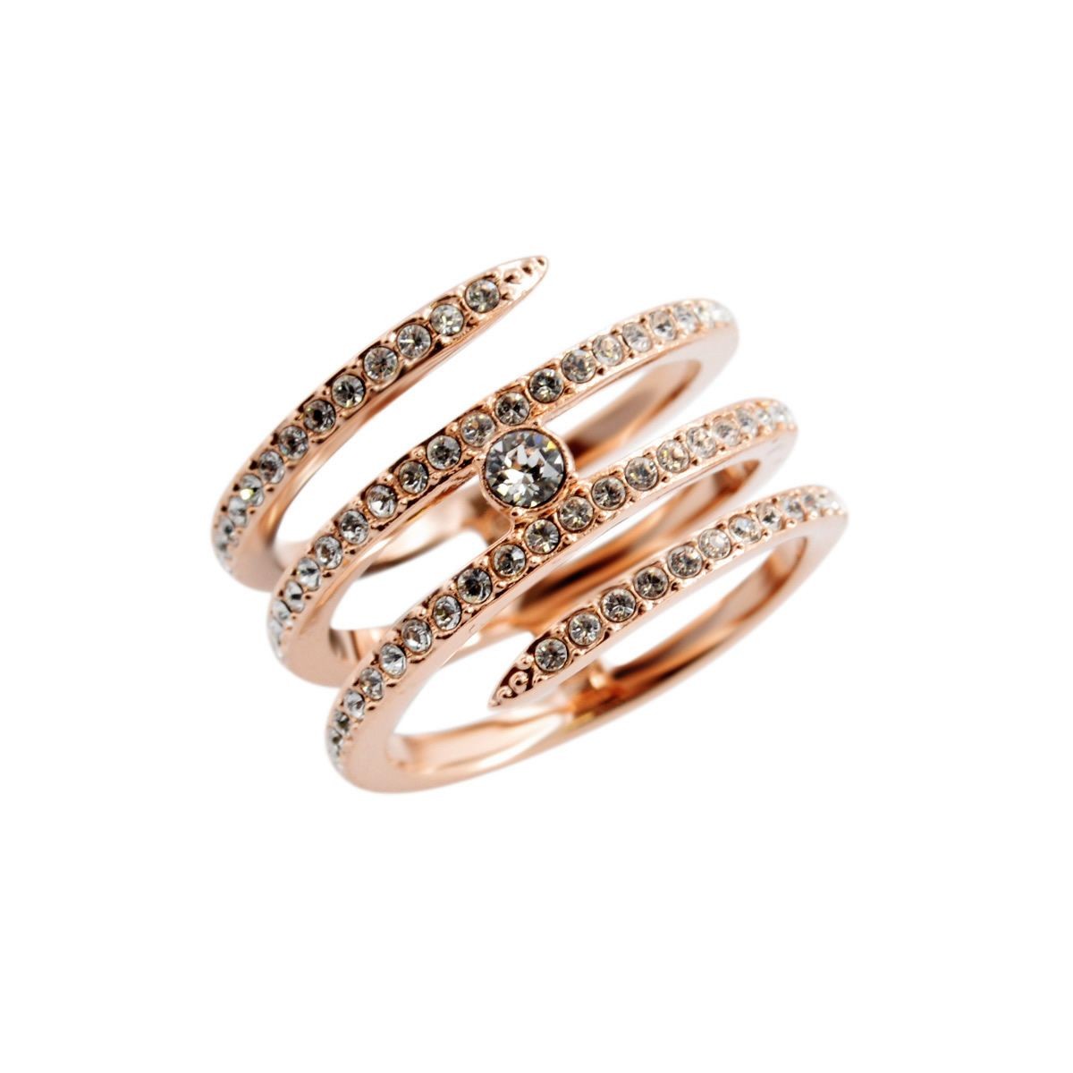 スワロフスキー SWAROVSKI 5221423 Creativity Coiled コイルシルエット クリスタル クリスタルパヴェ リング 指輪 サイズ50（日本サイズ9号）