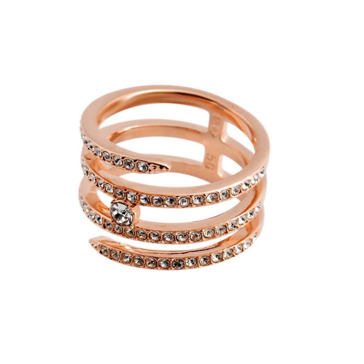スワロフスキー SWAROVSKI 5221423 Creativity Coiled コイルシルエット クリスタル クリスタルパヴェ リング 指輪 サイズ50（日本サイズ9号）