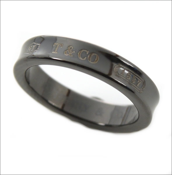 ティファニー  1837 ナローリング ミッドナイト ブラックチタン