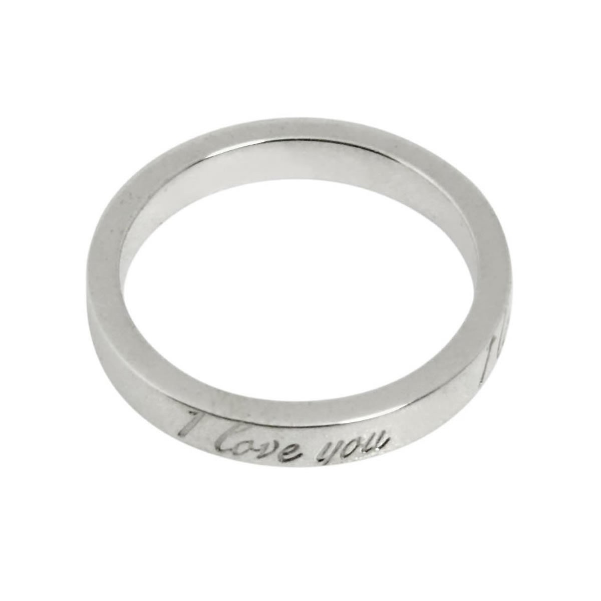 ティファニー TIFFANY&CO  ノーツ ナロー アイラブユー 「I Love you」 リング SS 指輪