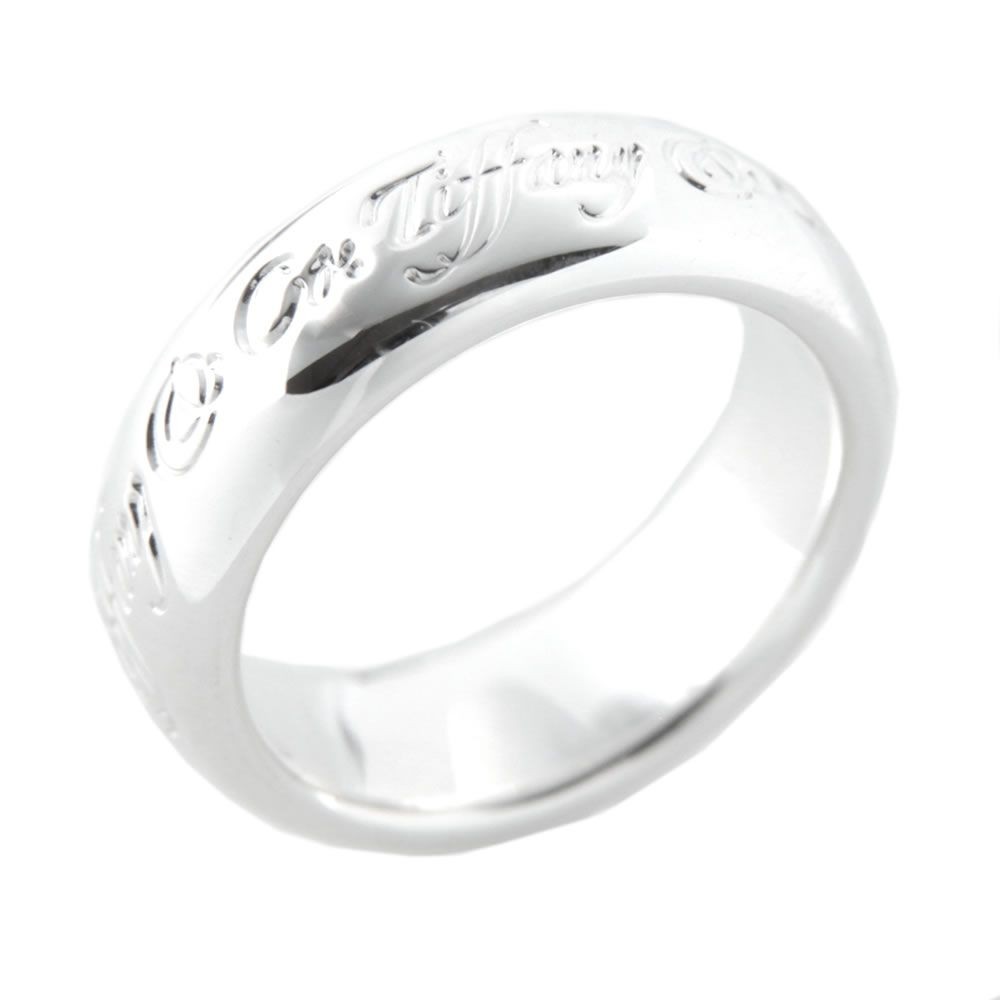 ティファニー TIFFANY&CO 28191596  ノーツ Tiffany&Co.　リング 6mm　8.5（日本サイズ18号)
