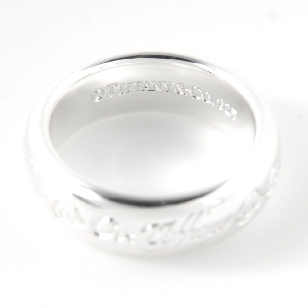 ティファニー TIFFANY&CO 28191596  ノーツ Tiffany&Co.　リング 6mm　8.5（日本サイズ18号)